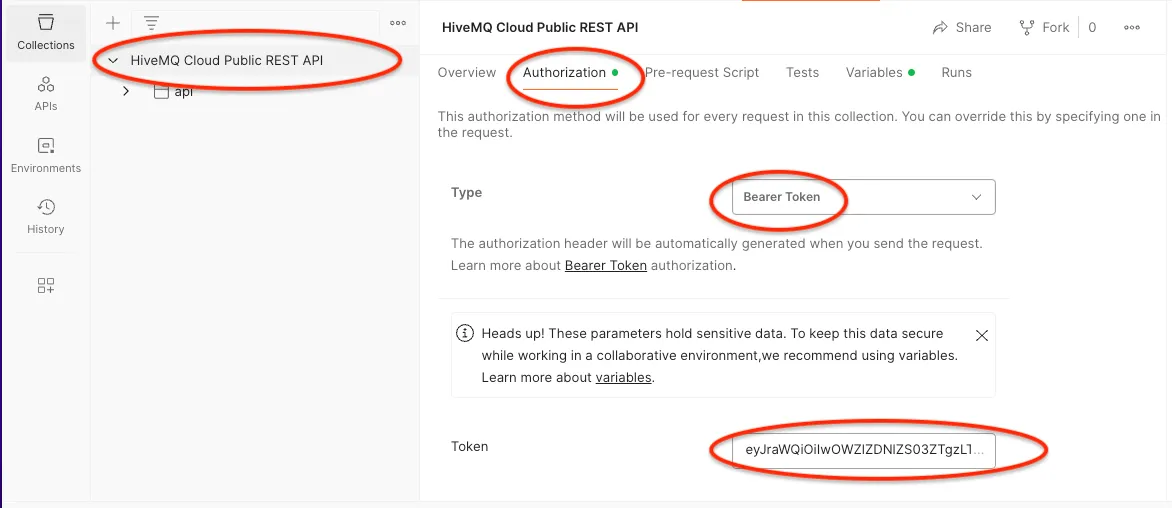 HiveMQ Cloud Public REST API on Postman