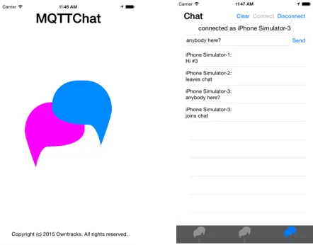 MQTTChat iPhone Application