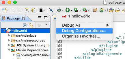 Debug Extension in Eclipse Client mode 1