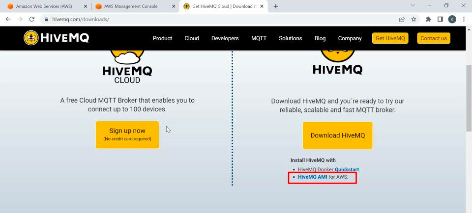 How to get HiveMQ Cloud MQTT Broker for AWS