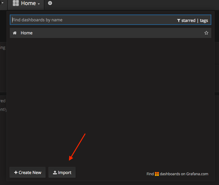 Step 3: Import Dashboard