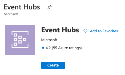 Create a new Event Hubs resource