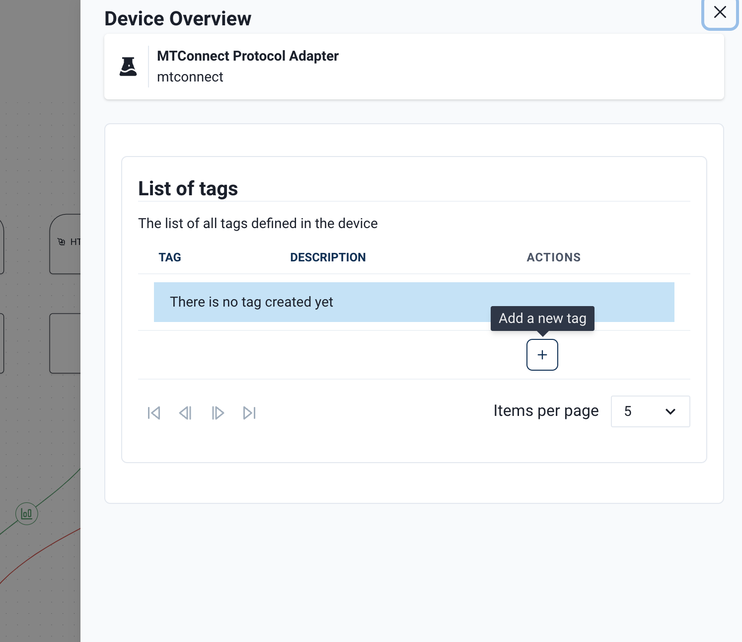 Add a new device Tag