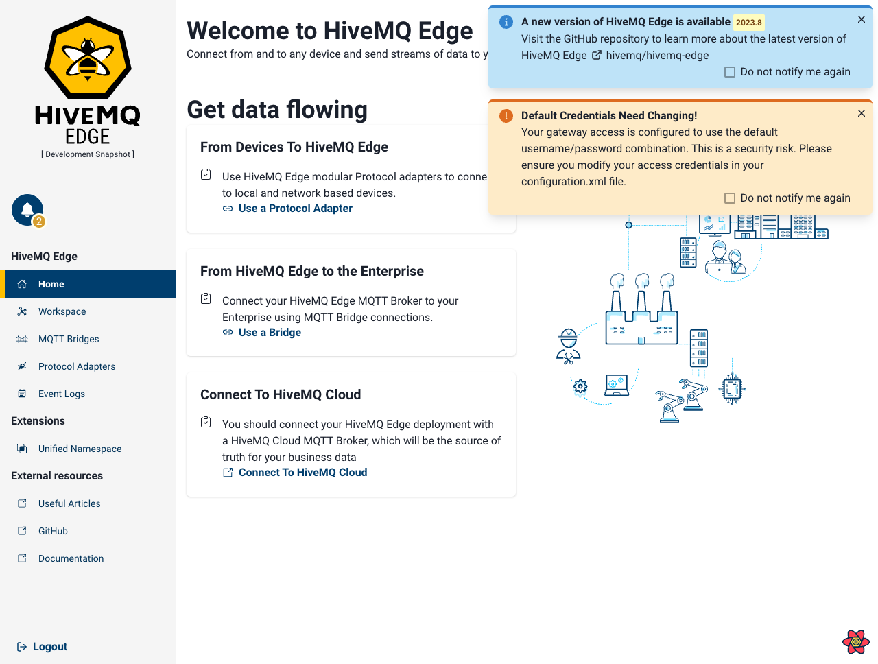 HiveMQ Edge Notifications