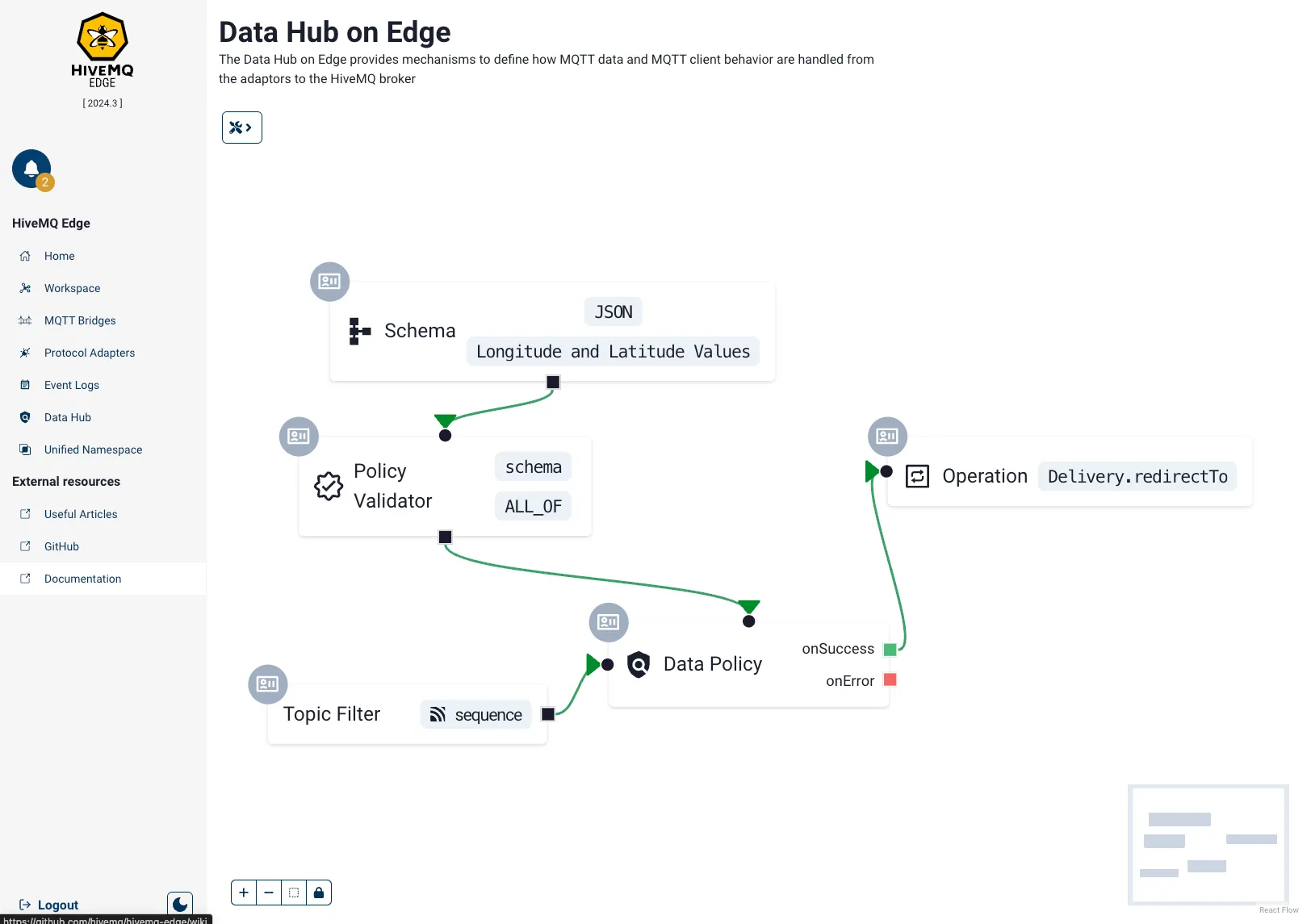 HiveMQ Edge Policy Designer