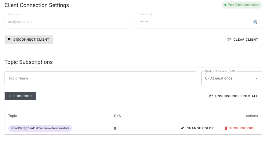 Assigning roles to the credentials on HiveMQ Cloud Starter