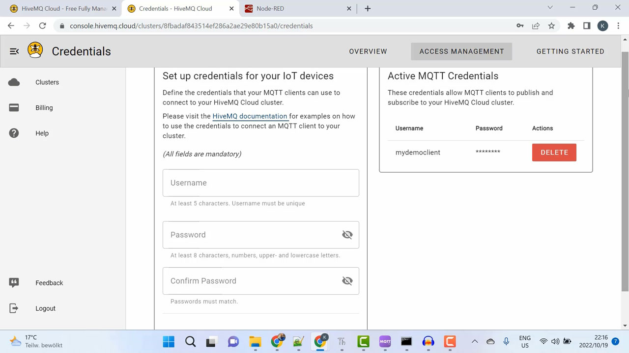 Connecting to your MQTT broker Connecting to your MQTT broker