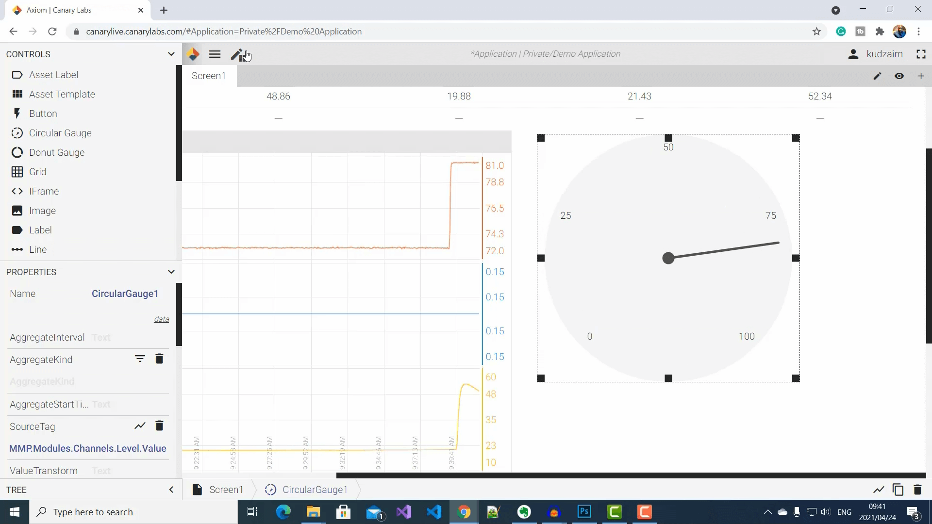 Canary Circular Gauge