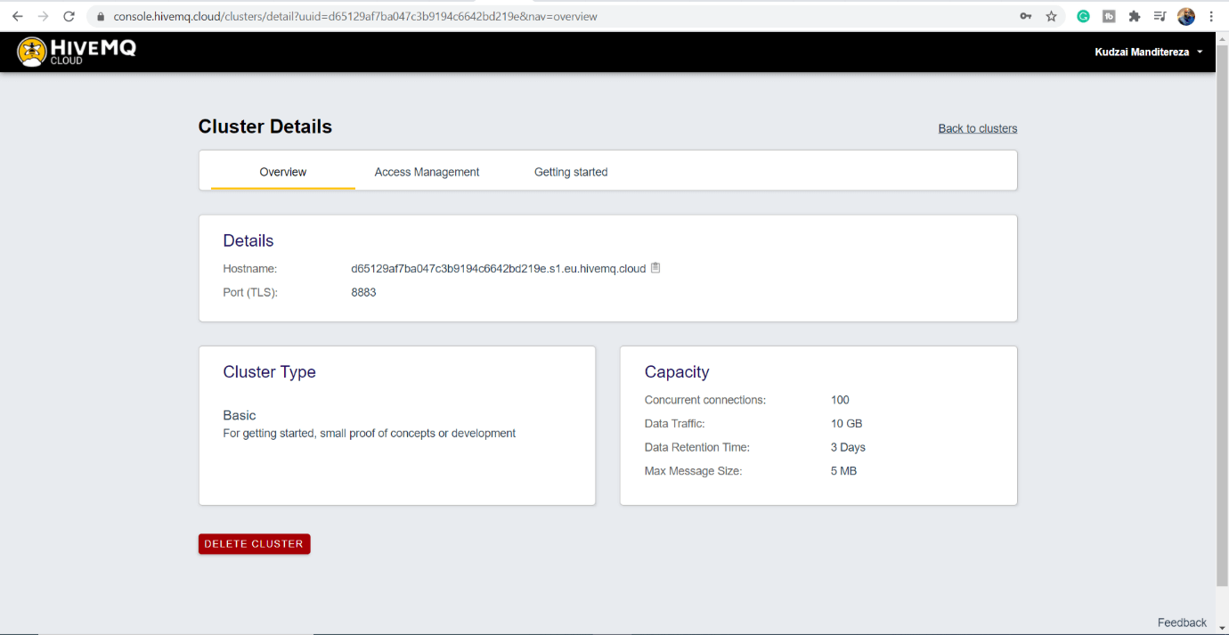 Creating HiveMQ Cloud Clusters