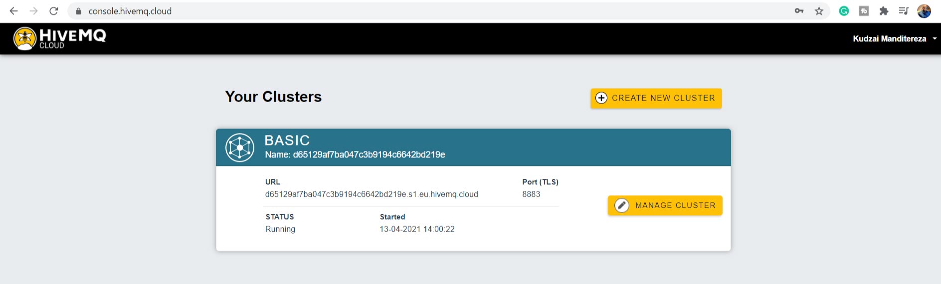 HiveMQ Cloud Your Clusters HiveMQ Cloud Your Clusters