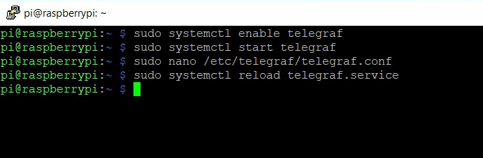Reload Telegraf Reload Telegraf