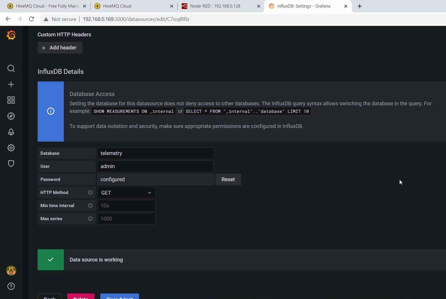 Grafana Configuration Grafana Configuration