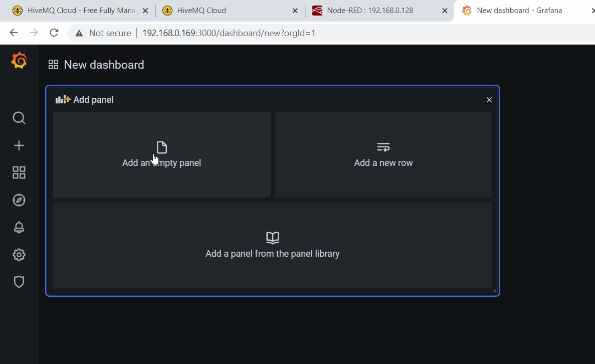 Add new panel Add new panel