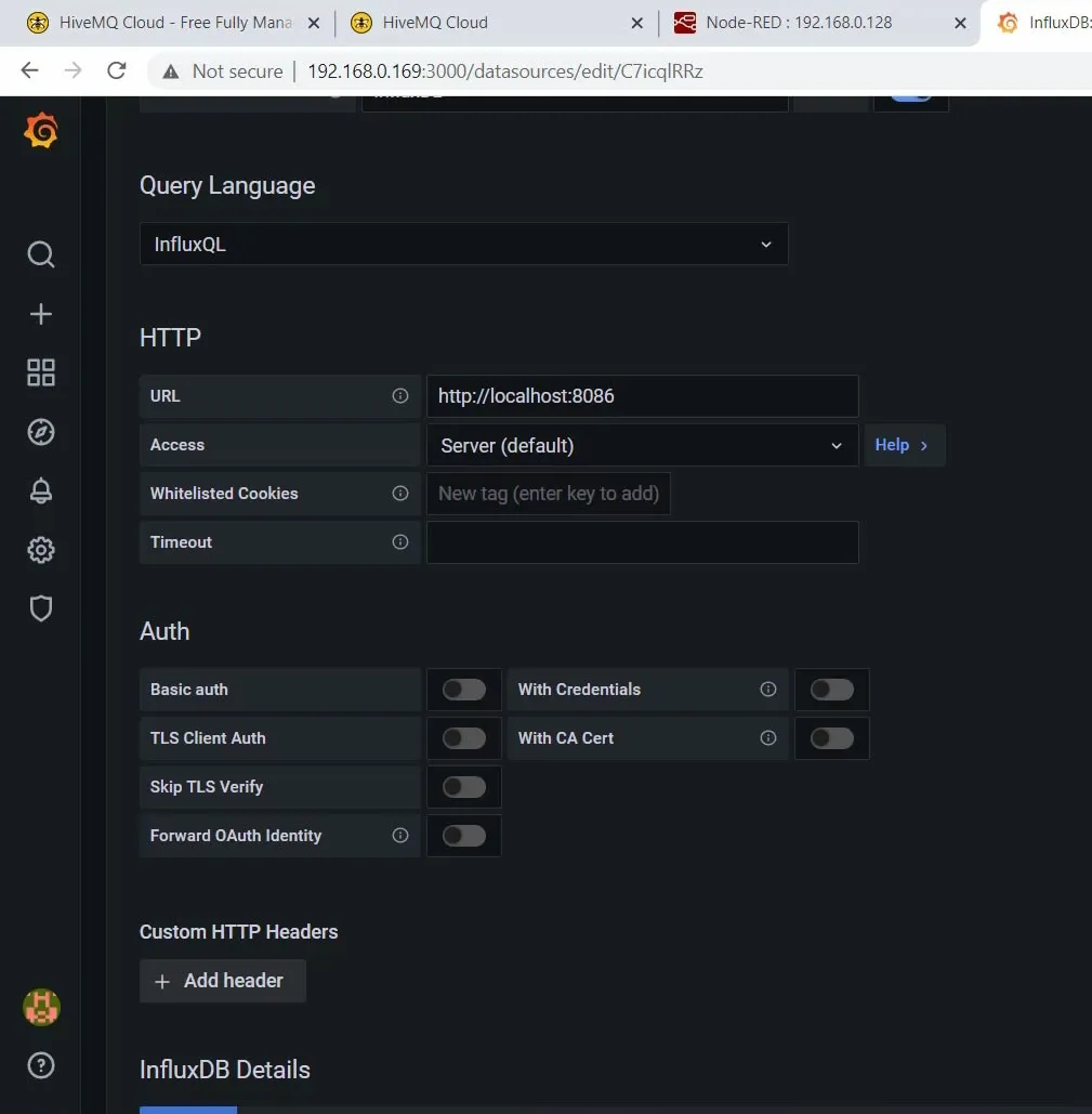 configuration settings