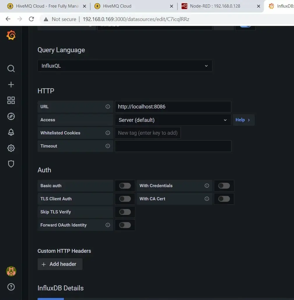 configuration settings