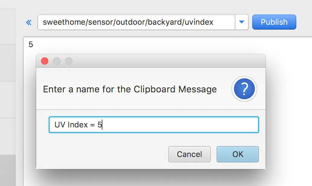 MQTT.fx Entering a Name