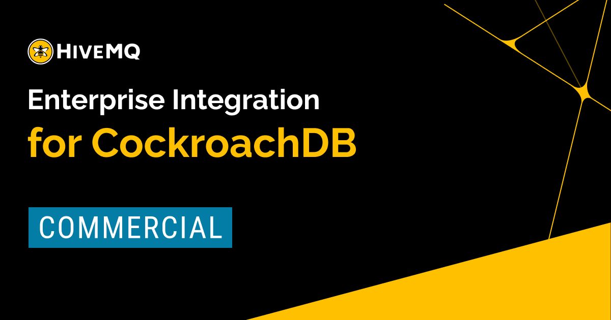 HiveMQ Enterprise Integration for CockroachDB