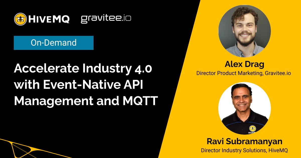 Accelerate Industry 4.0 with Event-Native API Management and MQTT