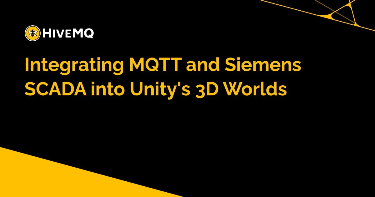 Unity Scada Integrating MQTT and Siemens SCADA into Unity's 3D Worlds