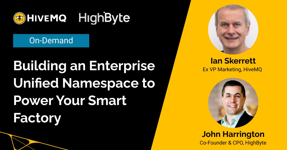Building an Enterprise Unified Namespace to Power Your Smart Factory