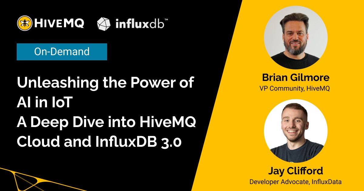 Webinar: InfluxDB and HIveMQ - AI in MQTT