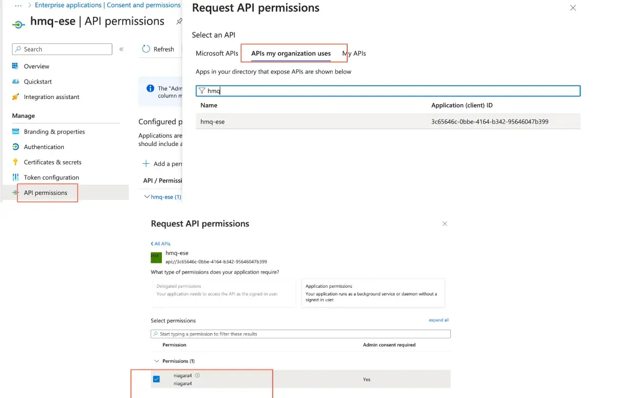 Request API permissions