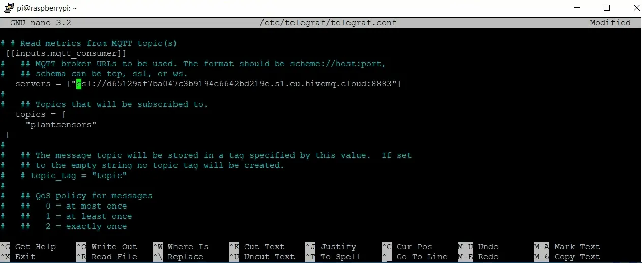 Put My MQTT client username and password