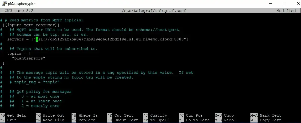Put My MQTT client username and password