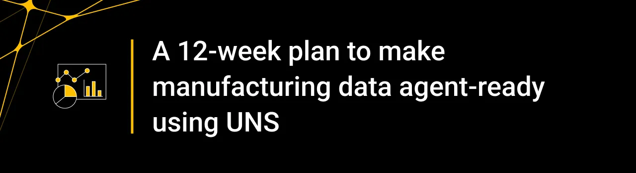 A 12-week plan to make manufacturing data agent-ready using UNS