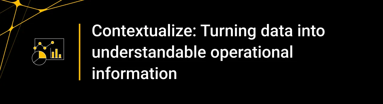 Contextualize: Turning data into understandable operational information