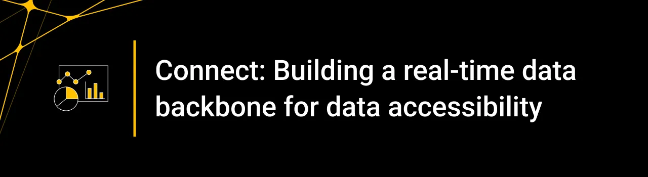 Connect: Building a real-time data backbone for data accessibility