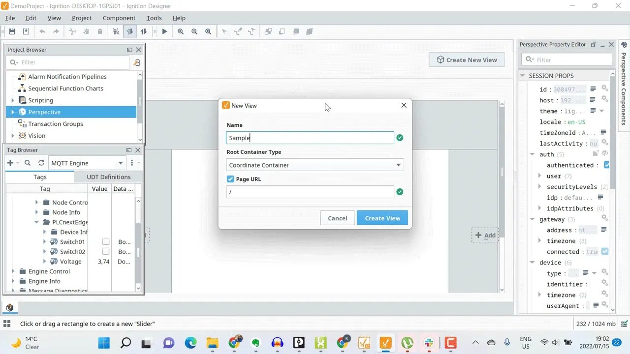 create a sample page