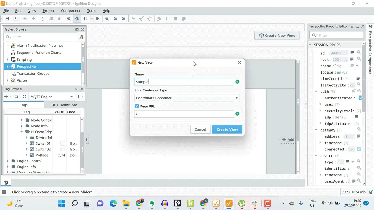create a sample page