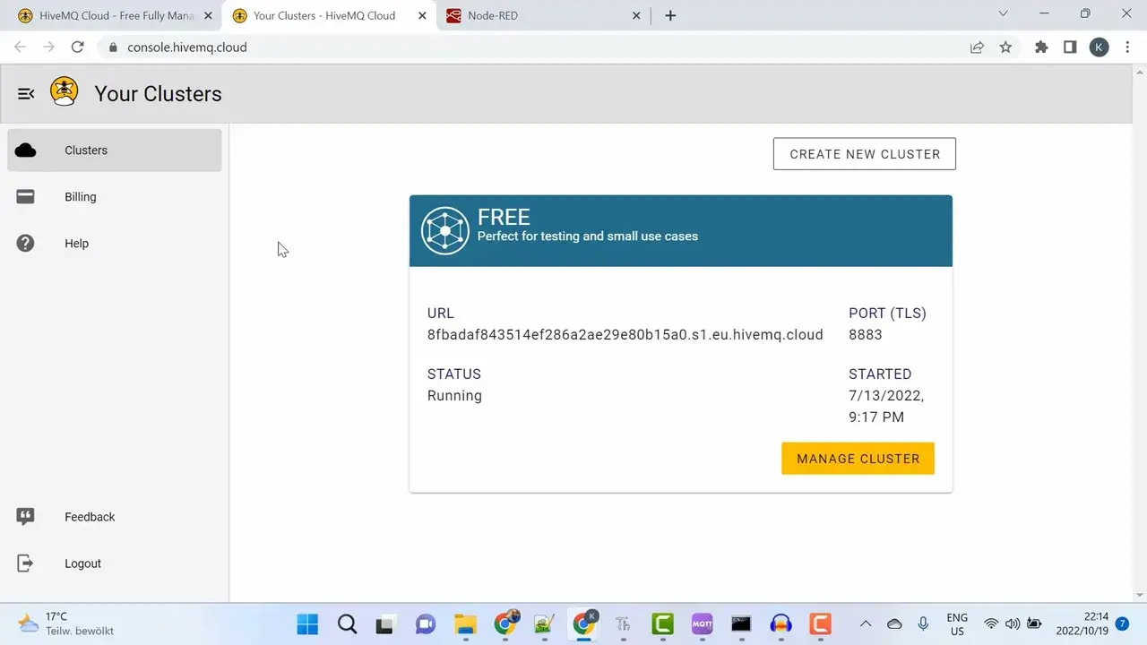 HiveMQ Cloud Interface