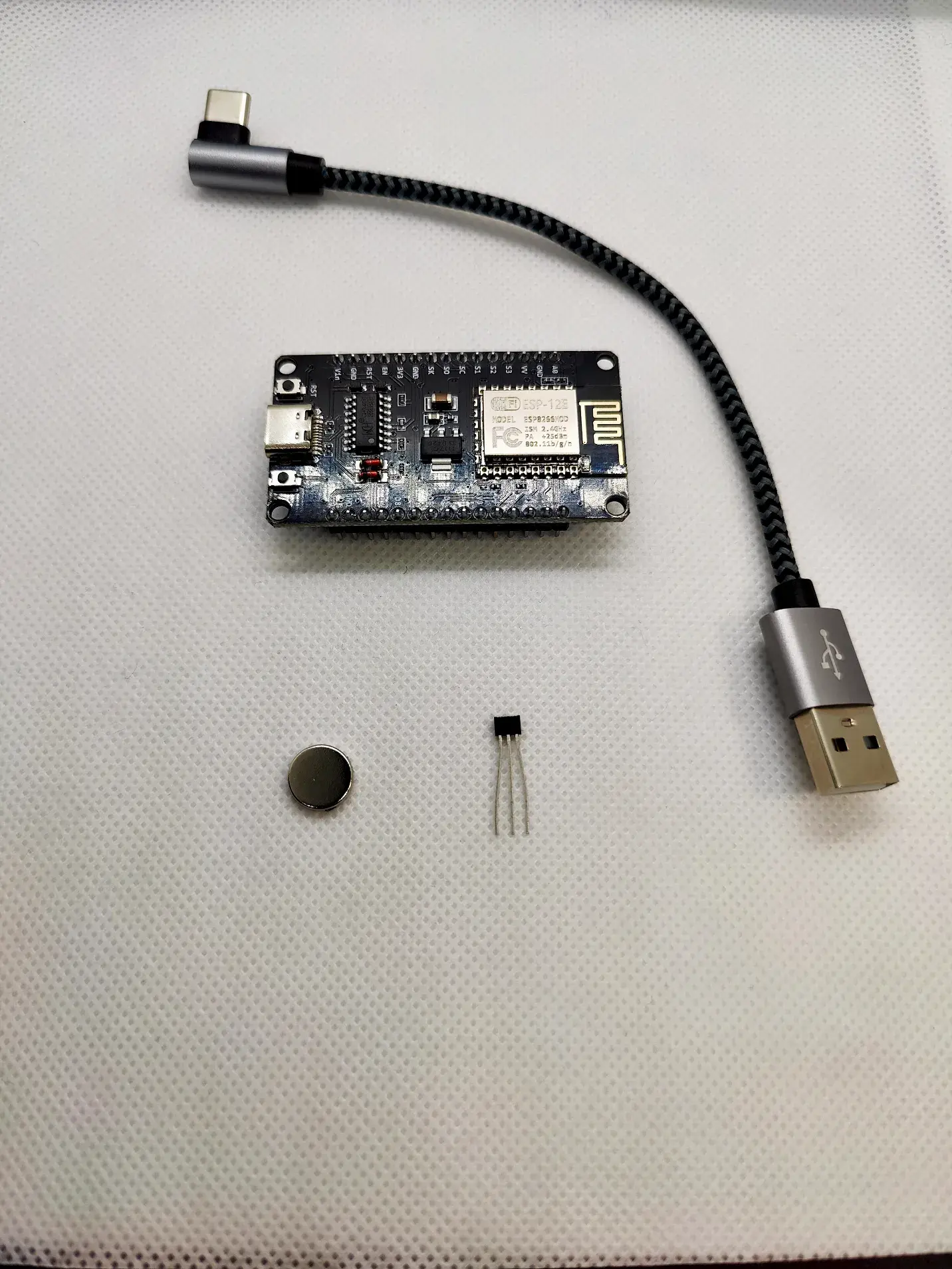 Required hardware list for an IoT telemetry solution with NodeMCU ESP8266 and HiveMQ MQTT Broker