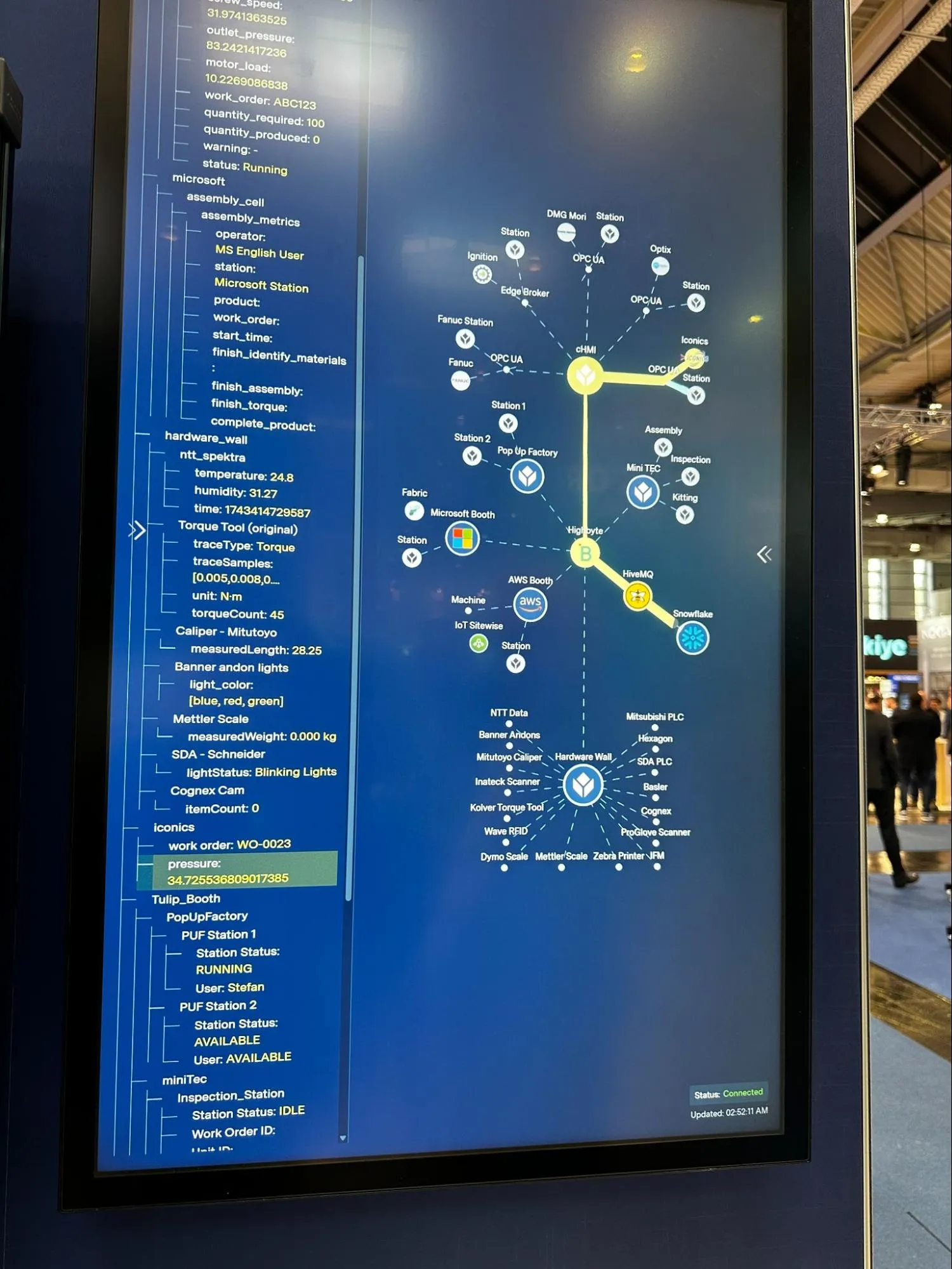 Tulip live UNS demo at Hannover Messe