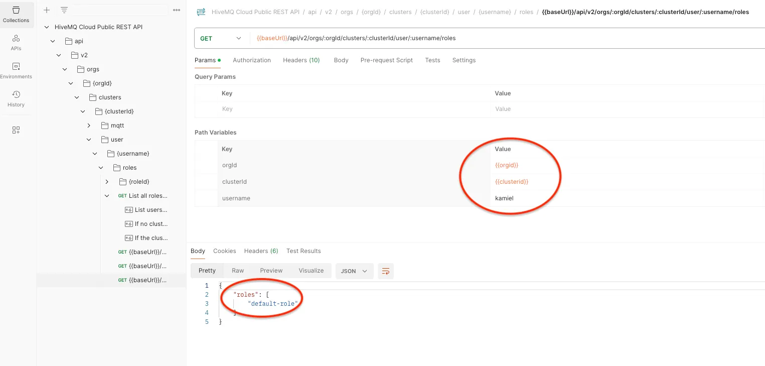 HiveMQ Cloud integration on Postman