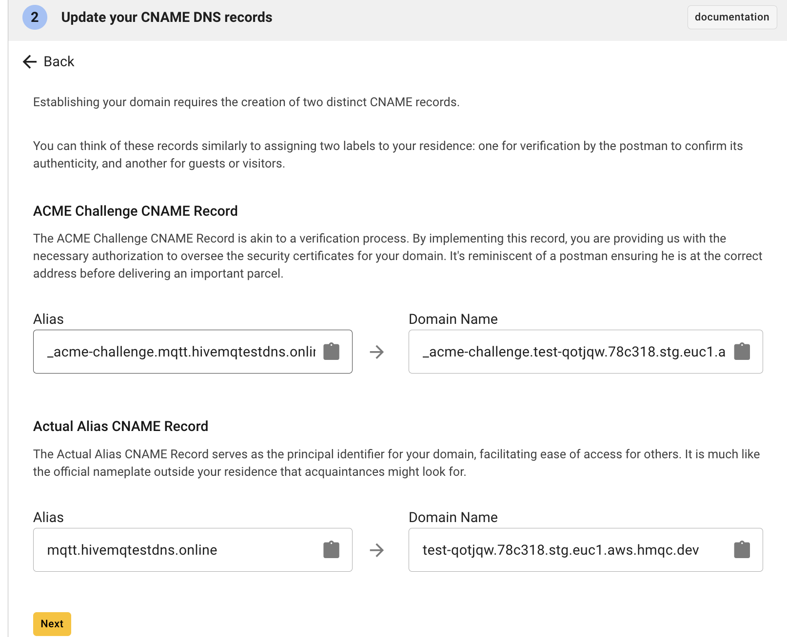 How to Update Your CNAME DNS Records on HiveMQ Cloud Starter?
