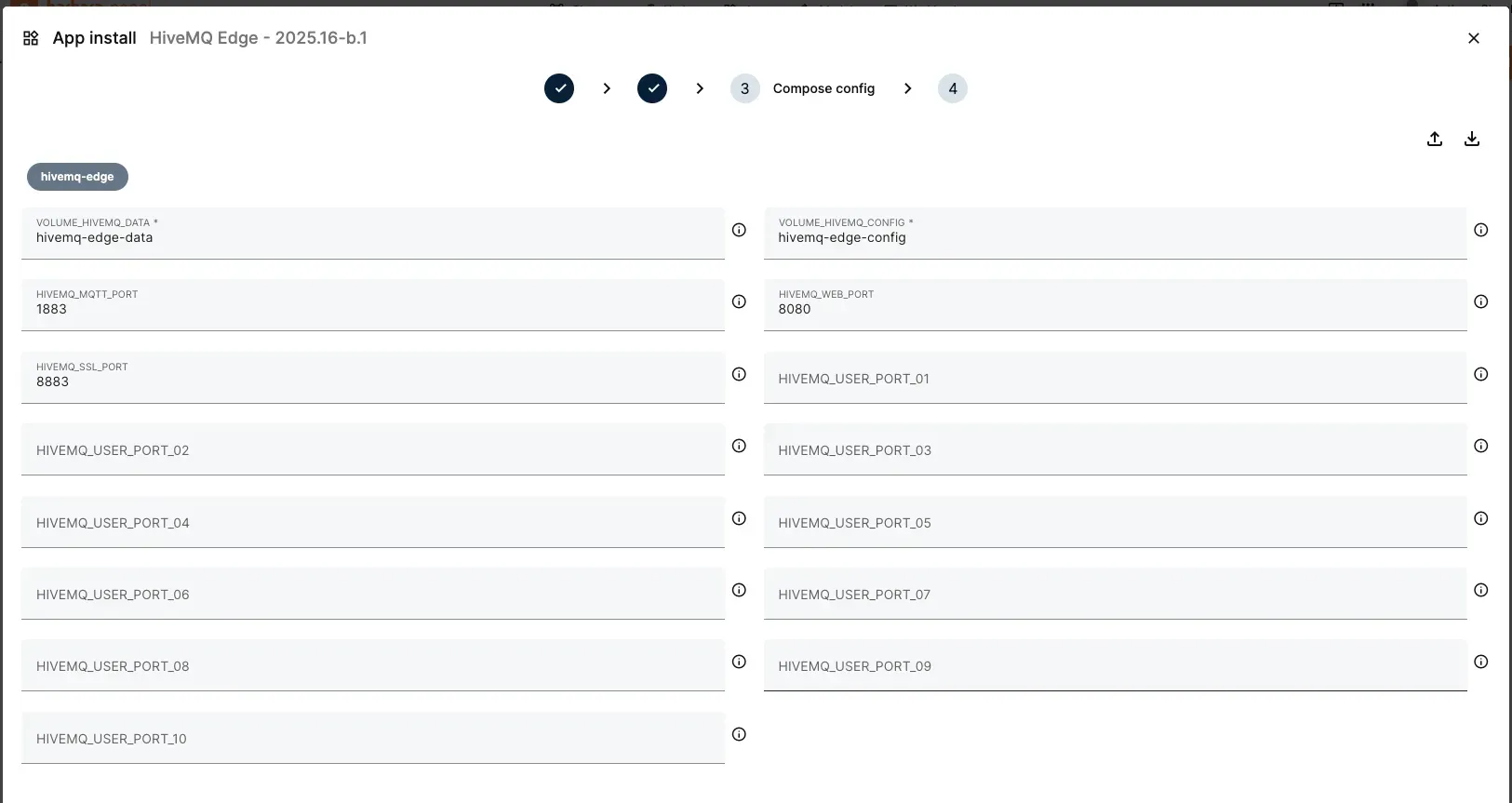 Configuring advanced properties like MQTT listener port on Barbara Configuring advanced properties like MQTT listener port on Barbara
