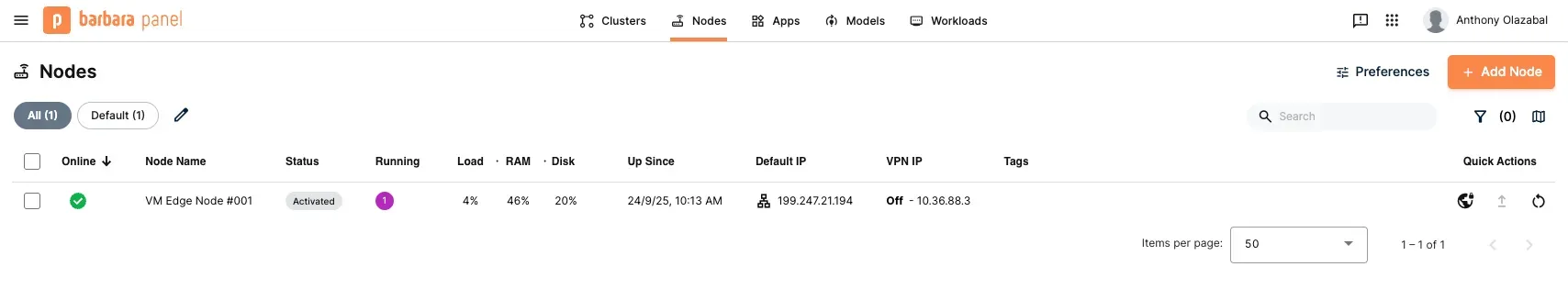 Log in to your Barbara account on the Panel. Log in to your Barbara account on the Panel.