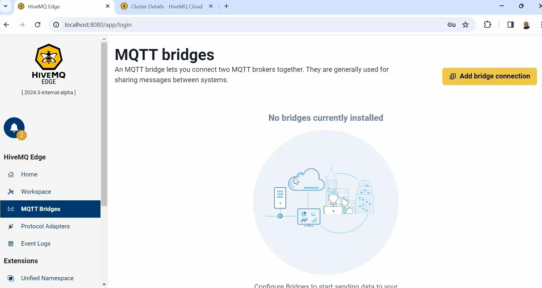 MQTT Bridges on Hivemq Edge