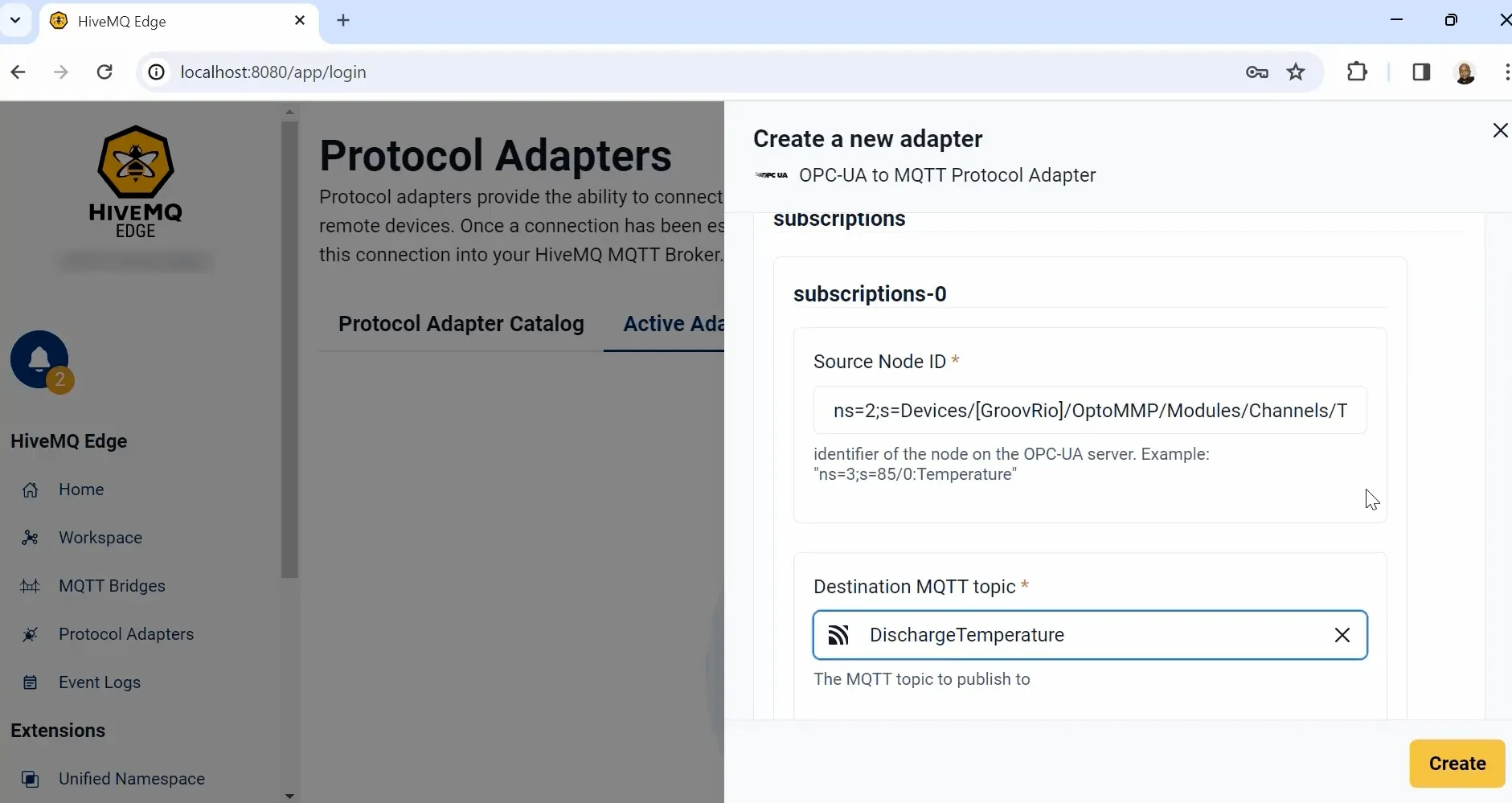 Protocol Adapters on HiveMQ Edge