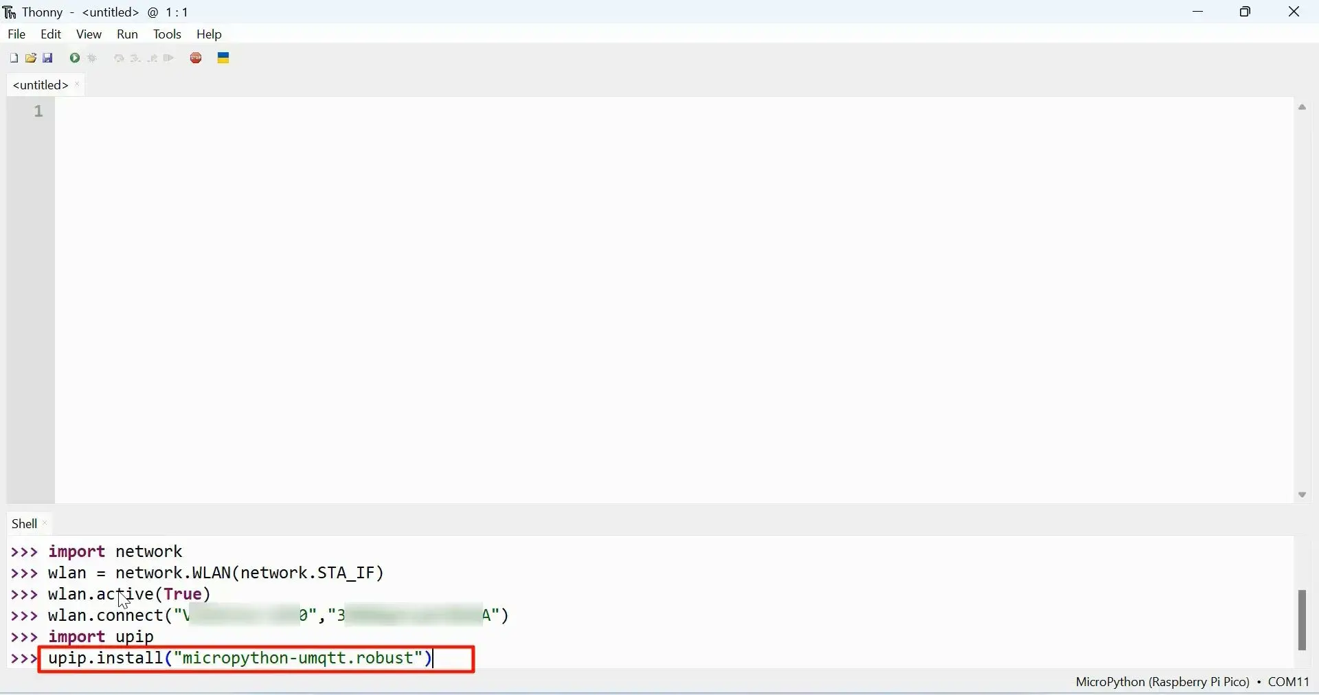 Installing micropython-umqtt.robust