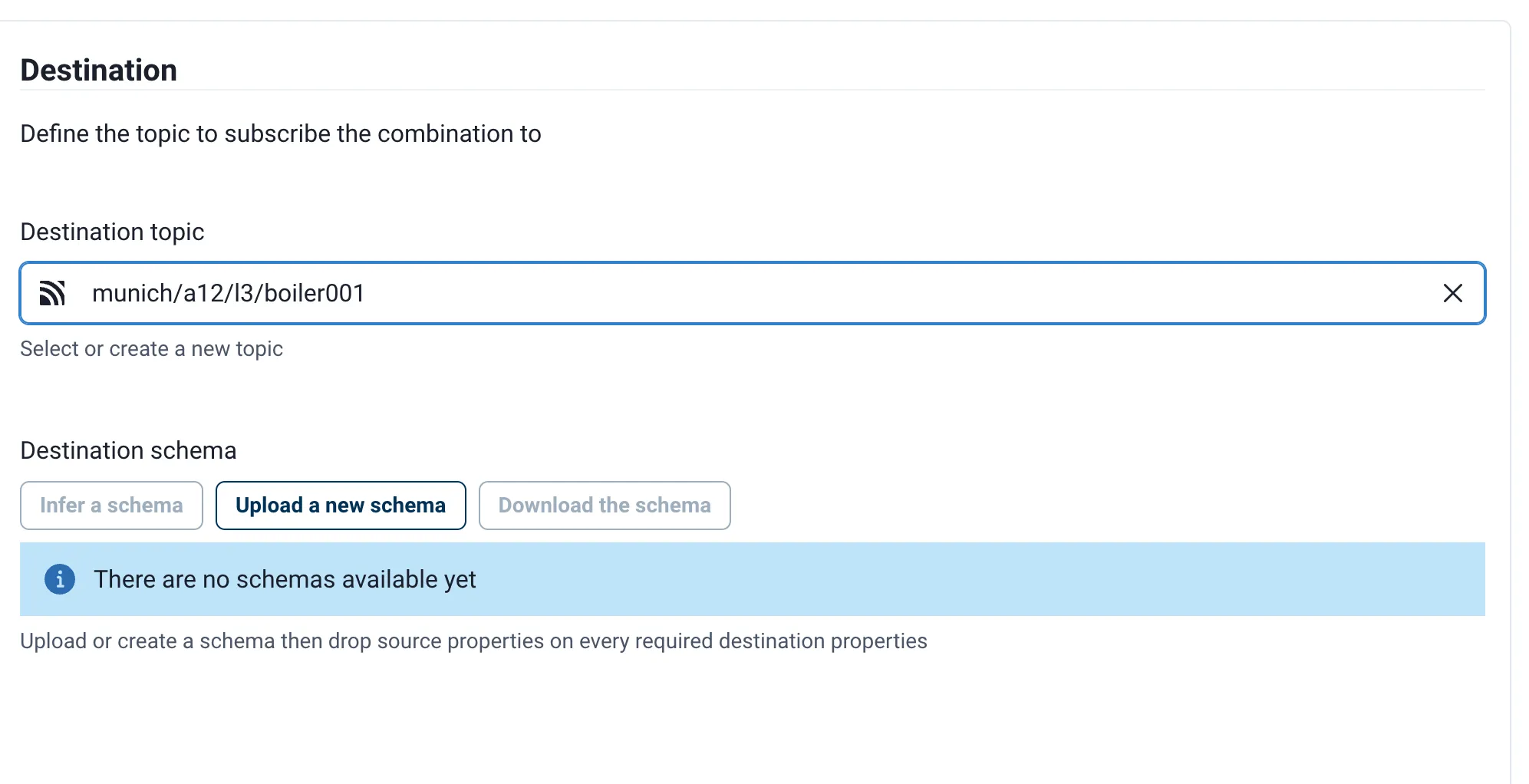 Topic Filter to use as a trigger