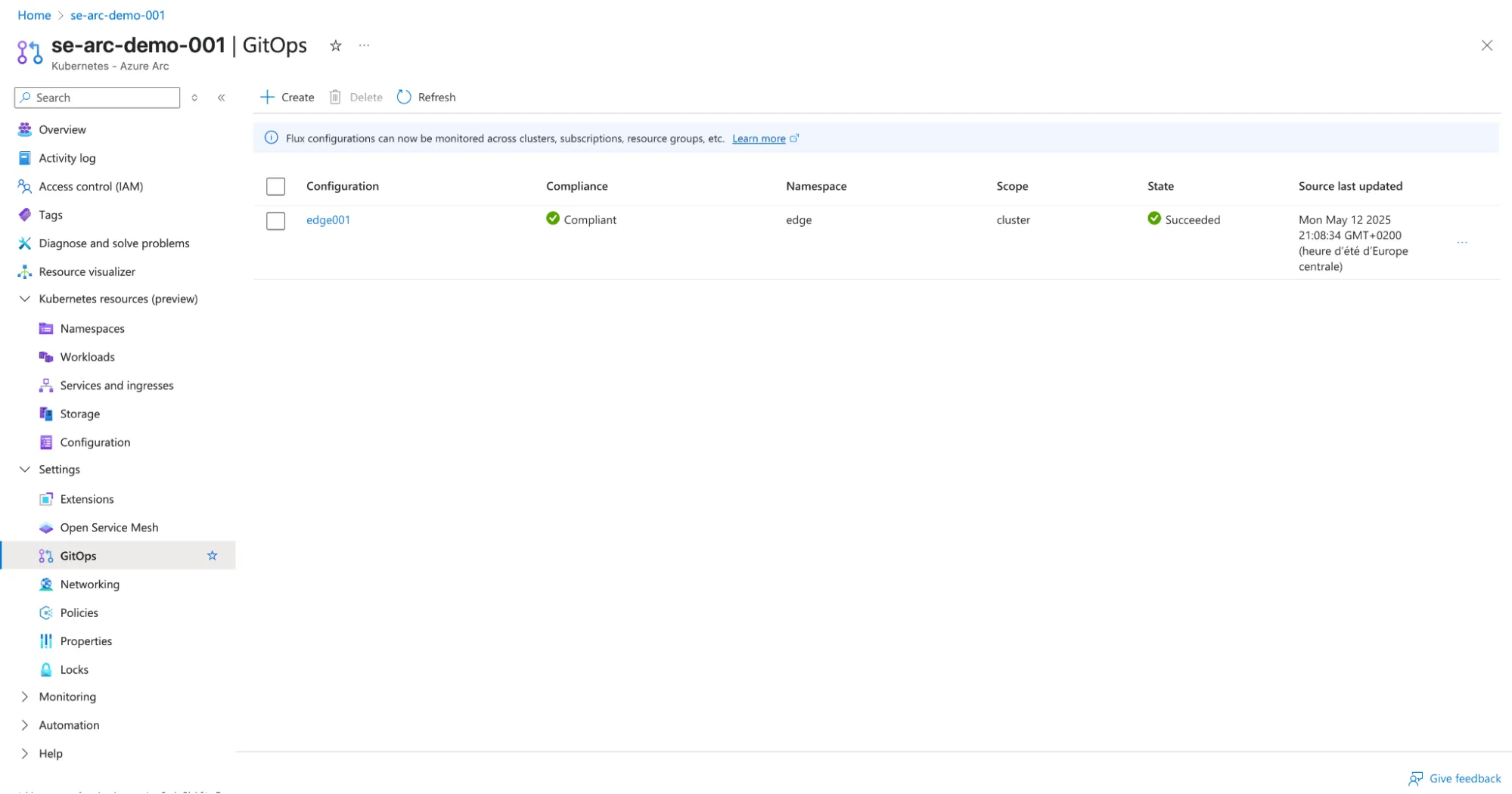 GitOps configuration
