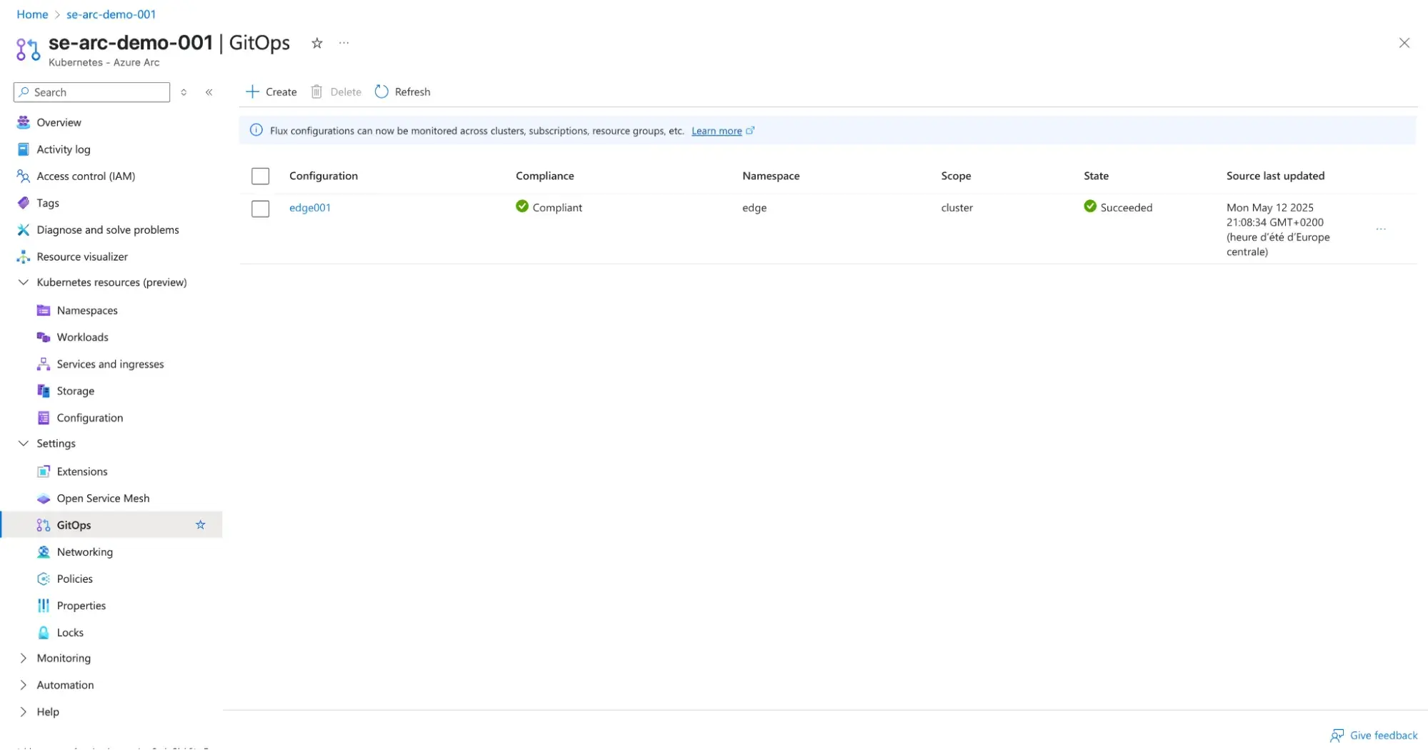 GitOps configuration