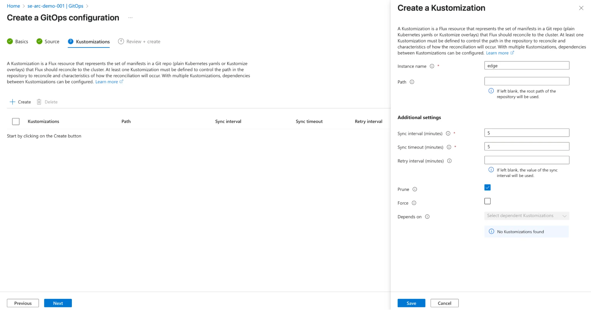 Creating a GitOps Configuration on Microsoft Azure Arc