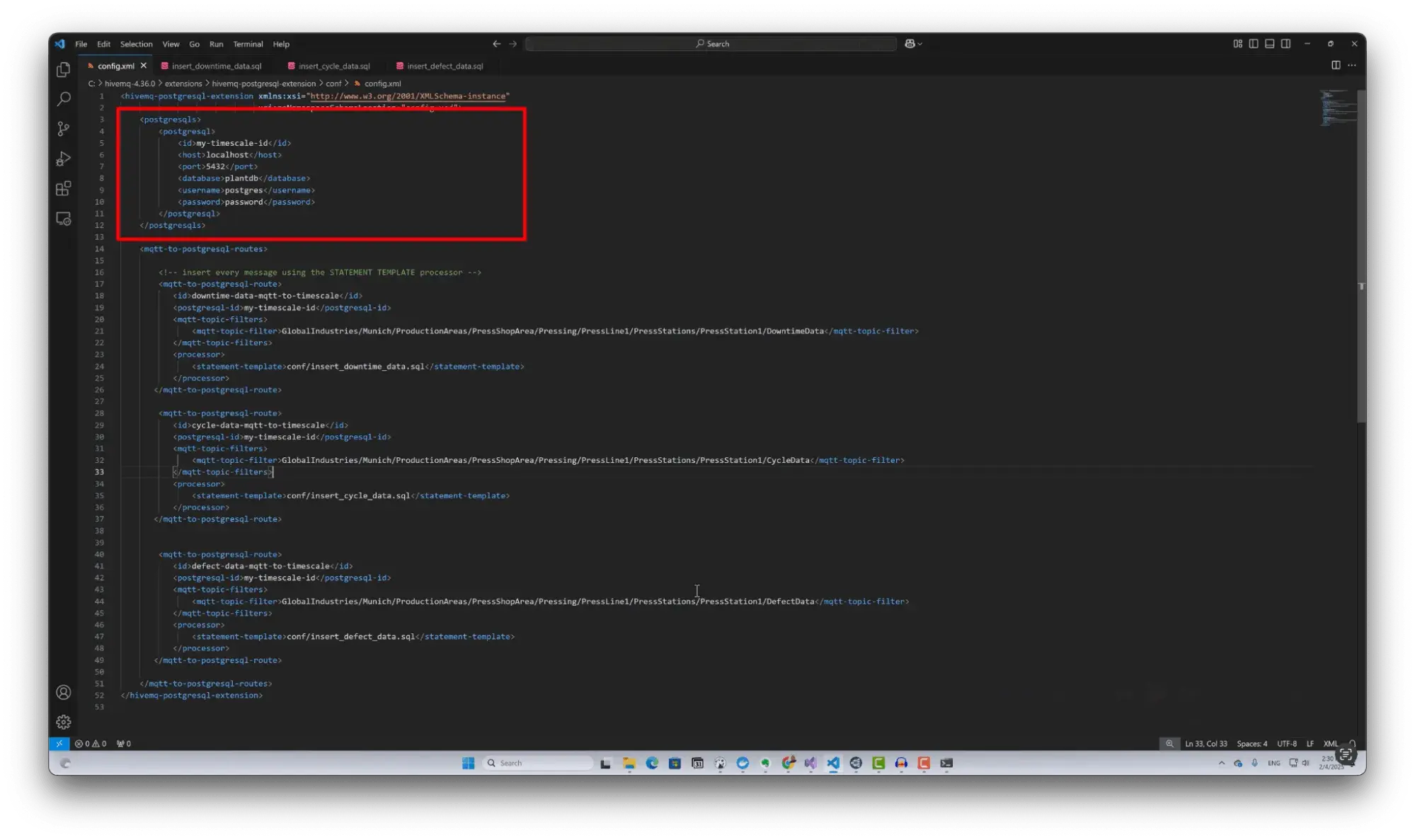 Streaming MQTT Data to TimescaleDB