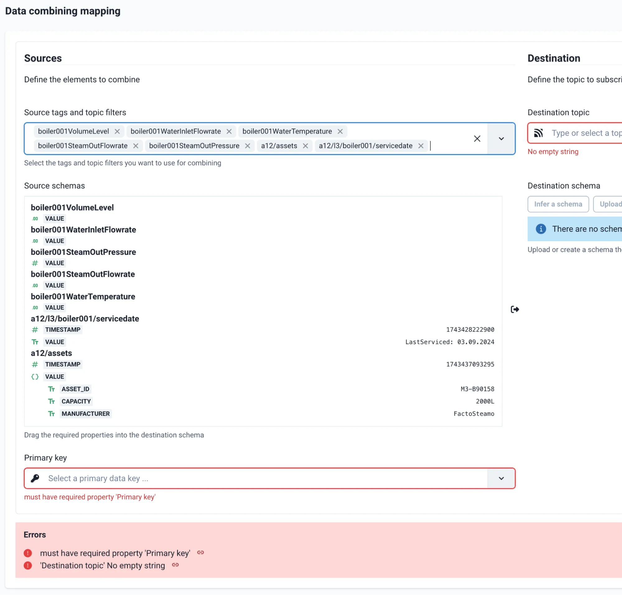 Source tags and topic filters
