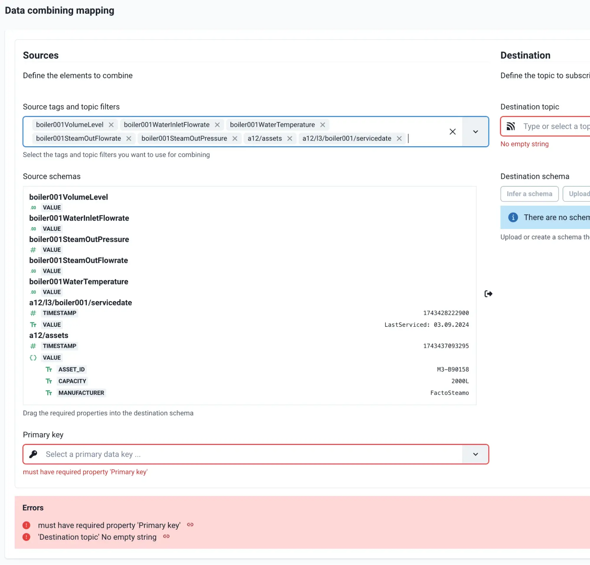 Source tags and topic filters